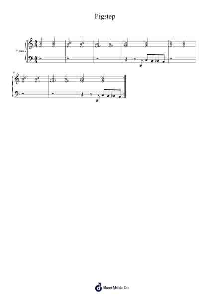 Pigstep Sheet Music by Lena Raine-Arr.Jebois Hudlap