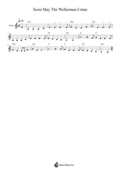 Soon May The Wellerman Come Sheet Music by Hewmond-Arr.Geward Mansloyd