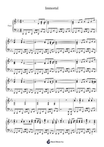 Immortal Sheet Music by undefined-Arr.Joypoe Willze