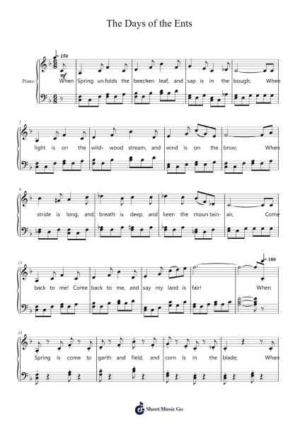 The Days of the Ents 樂譜由 Keykins Micklass - 編曲 Subill