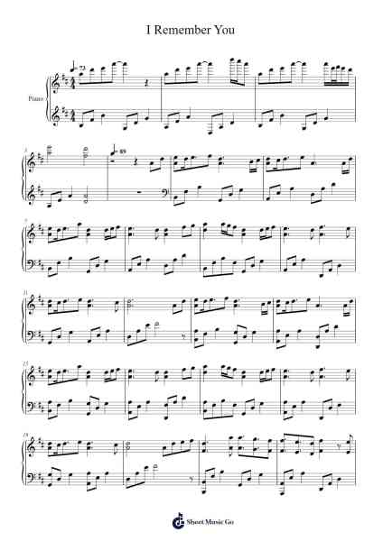 I Remember You Sheet Music by -Arr.Rooryl Petnoel