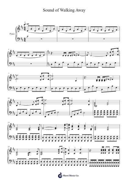 Sound of Walking Away Sheet Music by Illenium-Arr.Duttraine