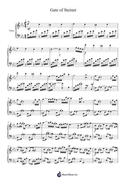 Gate of Steiner Sheet Music by Takeshi Abo-Arr.Rusmike Hudje