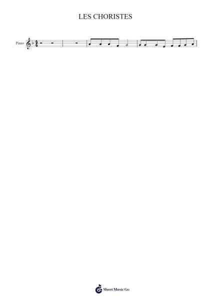 LES CHORISTES Sheet Music by Christophe Barratier/Bruno Coulais-Arr.Zimwis