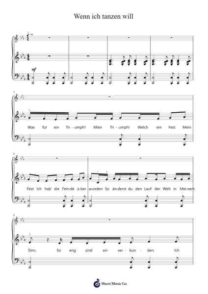 Wenn ich tanzen will Sheet Music by Sylvester Levay-Arr.Gwenje Cookmike