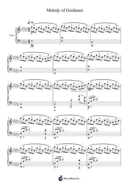Melody of Guidance Sheet Music by Foxtail-Grass Studio-Arr.Himorse