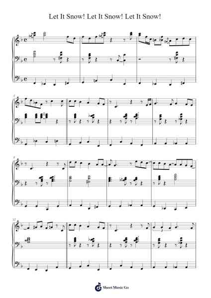 Let It Snow! Let It Snow! Let It Snow! Sheet Music by Misc Christmas-Arr.Reedgo