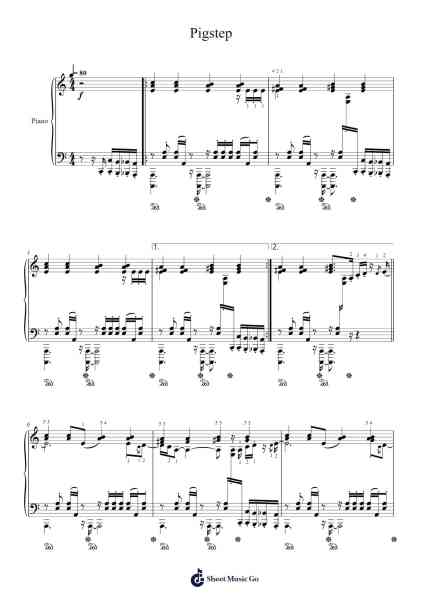 Pigstep Sheet Music by Lena Raine-Arr.Fastjean