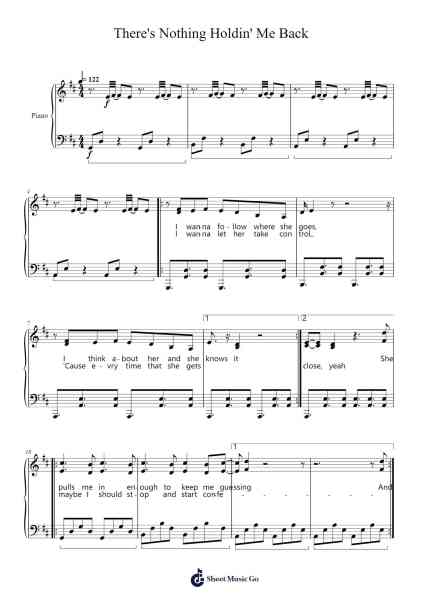 There's Nothing Holdin' Me Back Sheet Music by Shawn Mendes-Arr.Blansid Pashaw