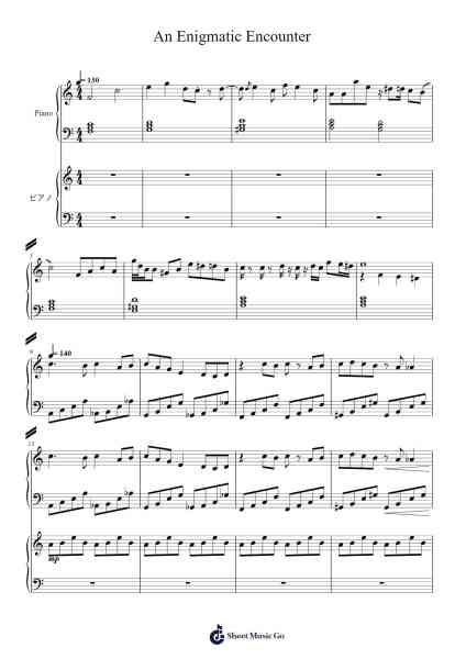An Enigmatic Encounter Sheet Music by Benlab-Arr.Steyule Lanceac