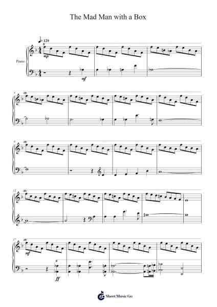The Mad Man with a Box Sheet Music by Murray Gold-Arr.Springlome Xebloor