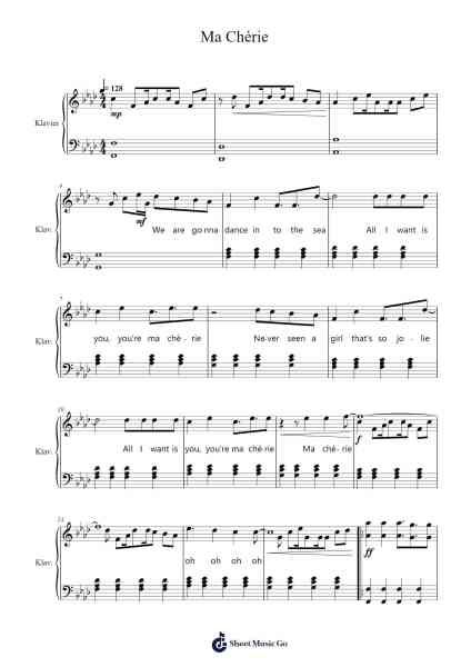 Ma Chérie Sheet Music by DJ Antoine-Arr.Jebois Hudlap
