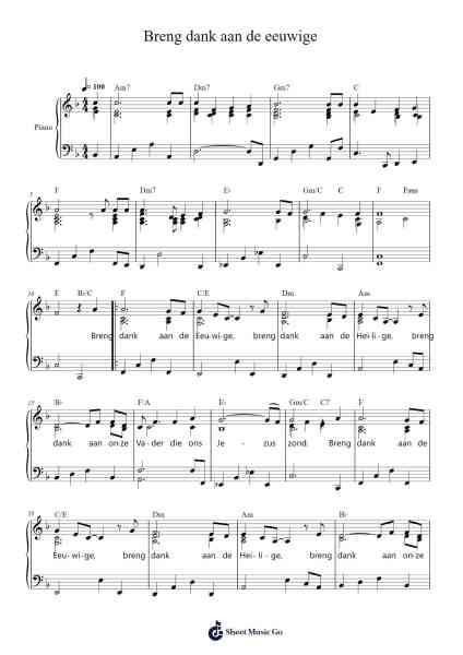 Breng dank aan de eeuwige Sheet Music by Henry Smith-Arr.Lizly Hojo