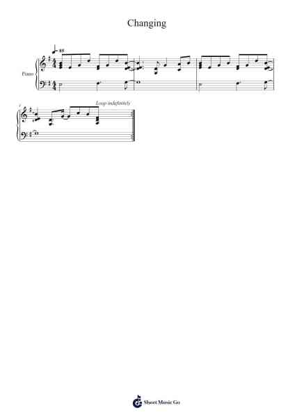 Changing Sheet Music by Rod Wave-Arr.Cropenn Brighted