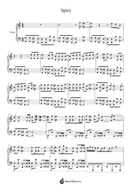 Spicy Sheet Music by aespa-Arr.Lambken Bespag