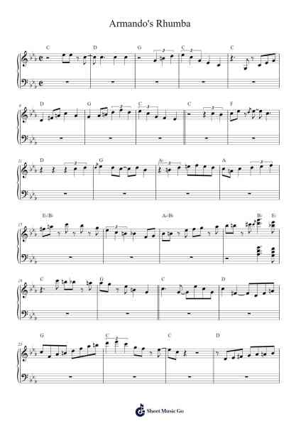 Armando's Rhumba Sheet Music by Borja Ruiz-Arr.Lowell