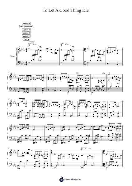 To Let A Good Thing Die Sheet Music by Bruno Major-Arr.Wrightac Phimaud