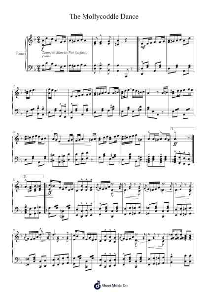 The Mollycoddle Dance Sheet Music by Dora Day-Arr.Popgram Migcky