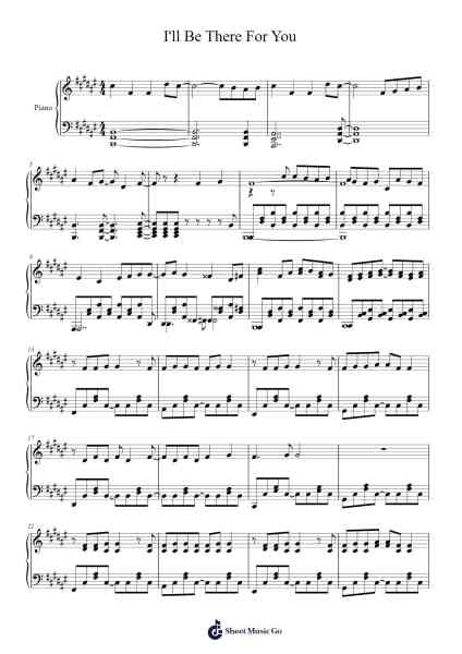 I'll Be There For You Sheet Music by Kevon Webb-Arr.Hula