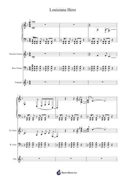 Louisiana Hero Sheet Music by Henry Jackman-Arr.Reywood