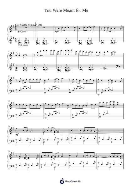 You Were Meant for Me Sheet Music by Jewel-Arr.Blycarr