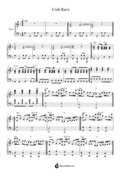 Crab Rave Sheet Music by Noisestorm-Arr.Twainryl