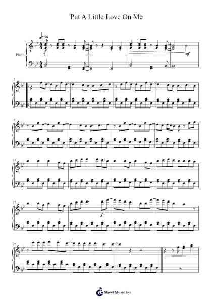 Put A Little Love On Me Sheet Music by Niall Horan-Arr.Rareade Zoelotte