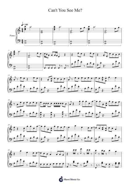Can't You See Me? Sheet Music by undefined-Arr.Rexlin Clachad