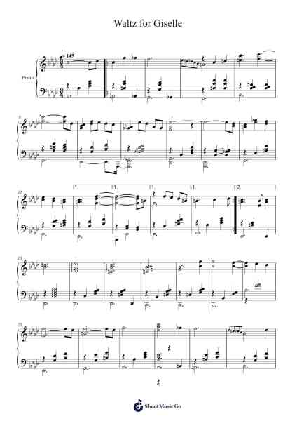 Waltz for Giselle Sheet Music by Luis Flores-Arr.Annrhys