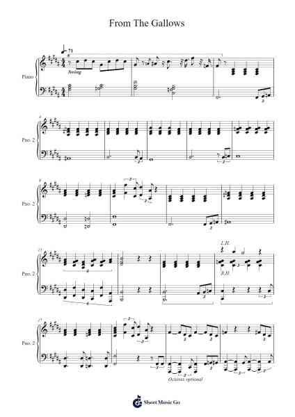 From The Gallows Sheet Music by I DONT KNOW HOW BUT THEY FOUND ME-Arr.Vioo'neil