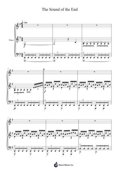 The Sound of the End Sheet Music by Keigo Hoashi-Arr.Priestsey
