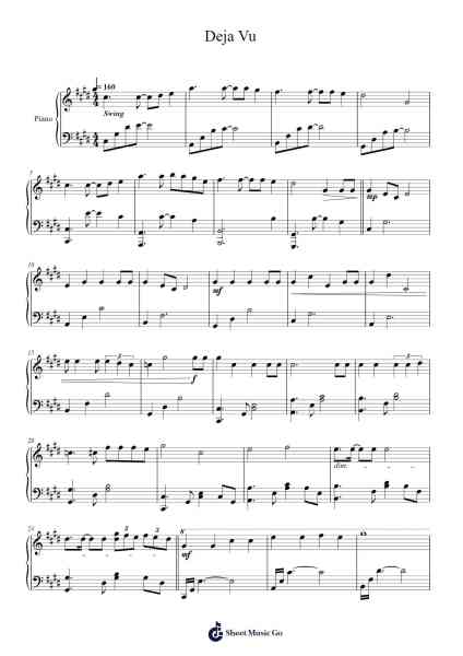 Deja Vu Sheet Music by ATEEZ-Arr.Kepmill Rexbloor