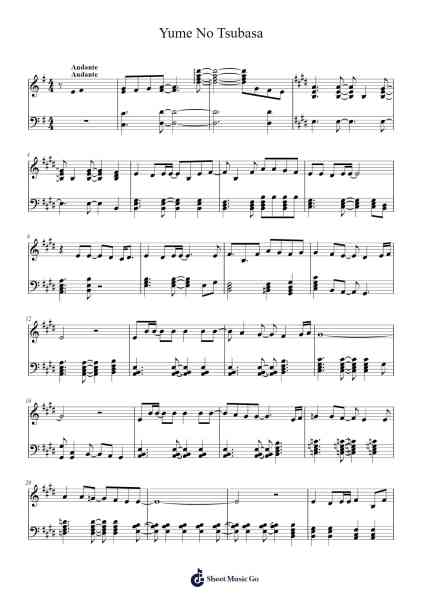 Yume No Tsubasa Sheet Music by undefined-Arr.Gregson Lawvic