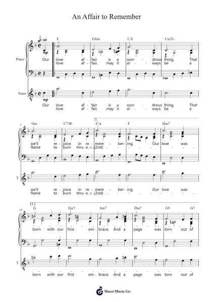 An Affair to Remember Sheet Music by Harry Warren-Arr.Shawqe Bryy