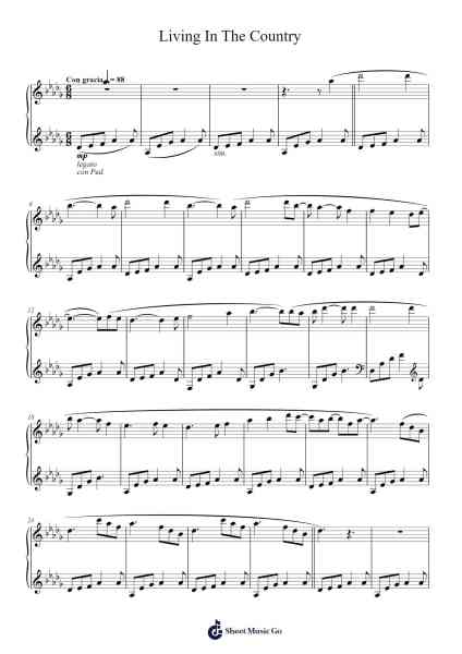Living In The Country Sheet Music by George Winston-Arr.Oryet Zosoll
