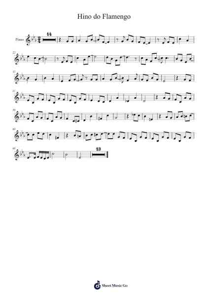 Hino do Flamengo Sheet Music by Lamartine Babo-Arr.Alickbush
