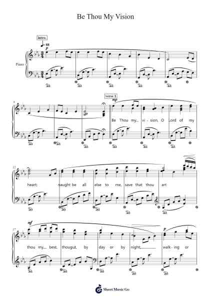 Be Thou My Vision Sheet Music by Ancient Irish Melody-Arr.Surdred