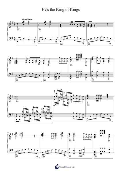 He's the King of Kings Sheet Music by Lighthouse Evangelistic Team-Arr.Hughmand