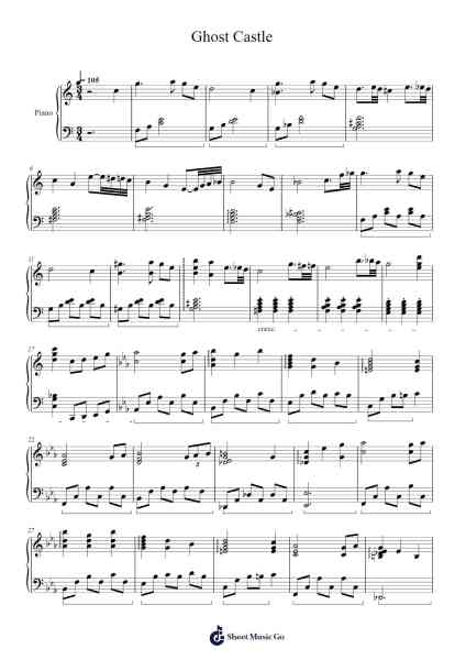 Ghost Castle Sheet Music by Louie Zong-Arr.Vicstowe Diaearl