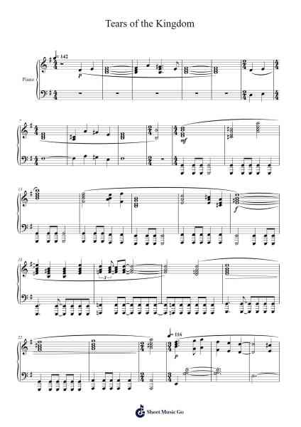 Tears of the Kingdom Sheet Music by Masaya Kuzume-Arr.Vindred Swinglenn
