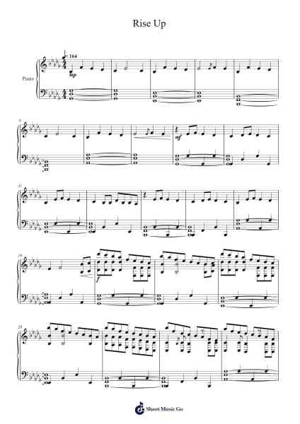 Rise Up Sheet Music by TheFatRat-Arr.Markthur