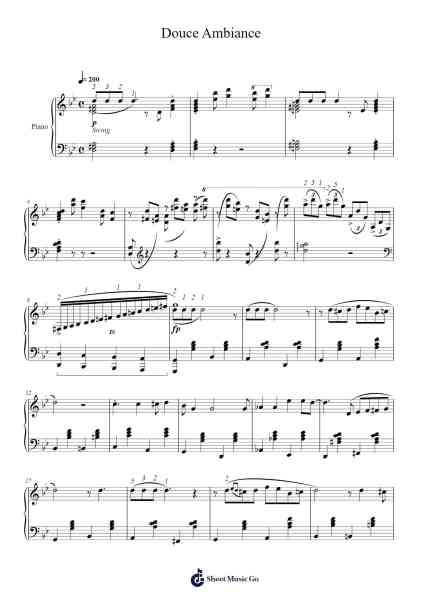 Douce Ambiance Sheet Music by Django Reinhardt-Arr.Blithehouse