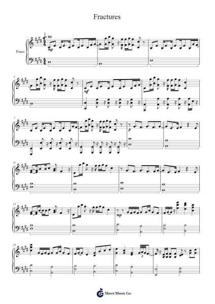 Fractures Sheet Music by Illenium-Arr.Camildric
