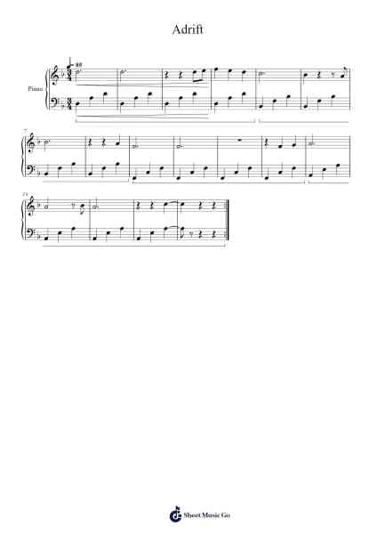 Adrift Sheet Music by Phasmophobia-Arr.Hartclife Joudrea