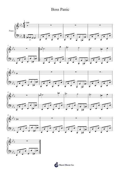 Boss Panic - Captain Toad: Treasure Tracker Sheet Music by Mahito Yokota/Naoto Kubo-Arr.Gembur