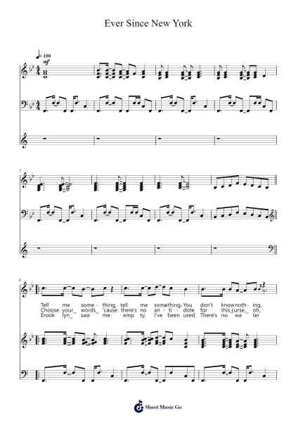 Ever Since New York Sheet Music by Harry Styles-Arr.Huce Earlville