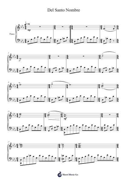 Del Santo Nombre Sheet Music by Carlos Viola-Arr.Copclife Hudvan