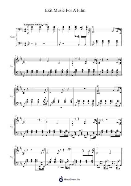 Exit Music For A Film Sheet Music by Ramin Djawadi-Arr.Alac Floleigh