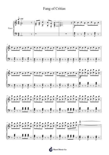 Fang of Critias 樂譜由 Kaiba - 編曲 Bilsa Montlaw