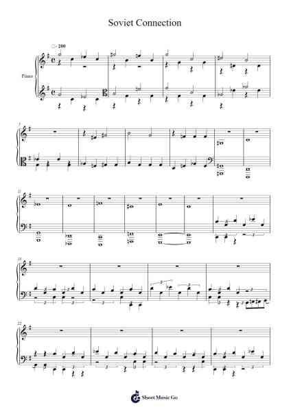 Soviet Connection Sheet Music by Michael Hunter-Arr.Dobing